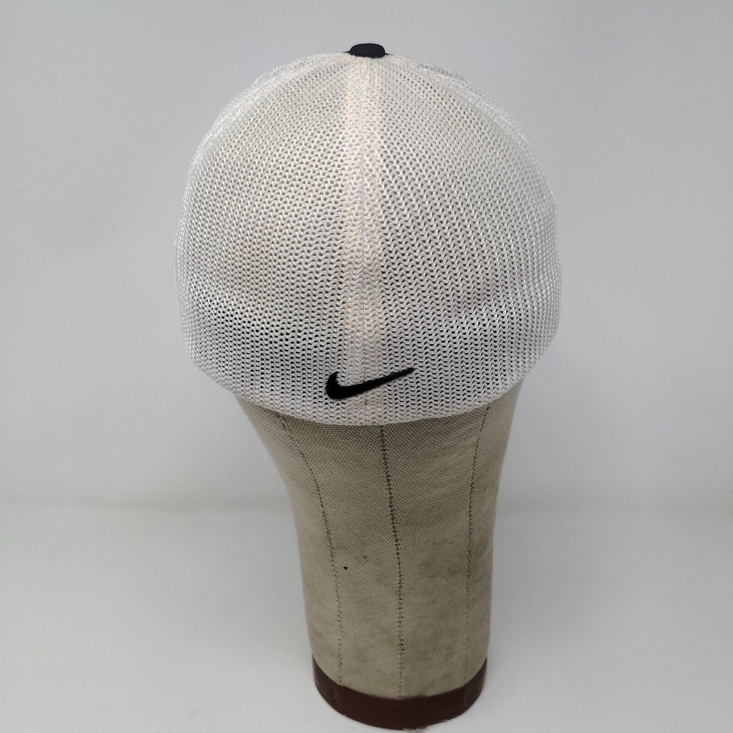 Nike Golf Mens Fitted Hat Black White 10th Annual Polish Open Hat Embroidered