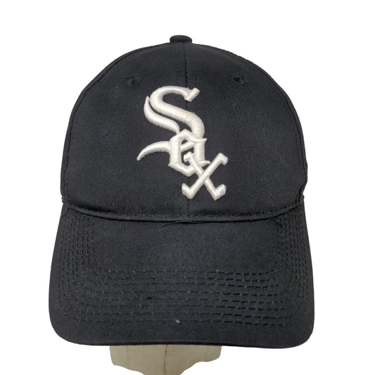 OC Sports Boys Chicago White Sox Strapback Hat Black Size Youth Embroidered Logo