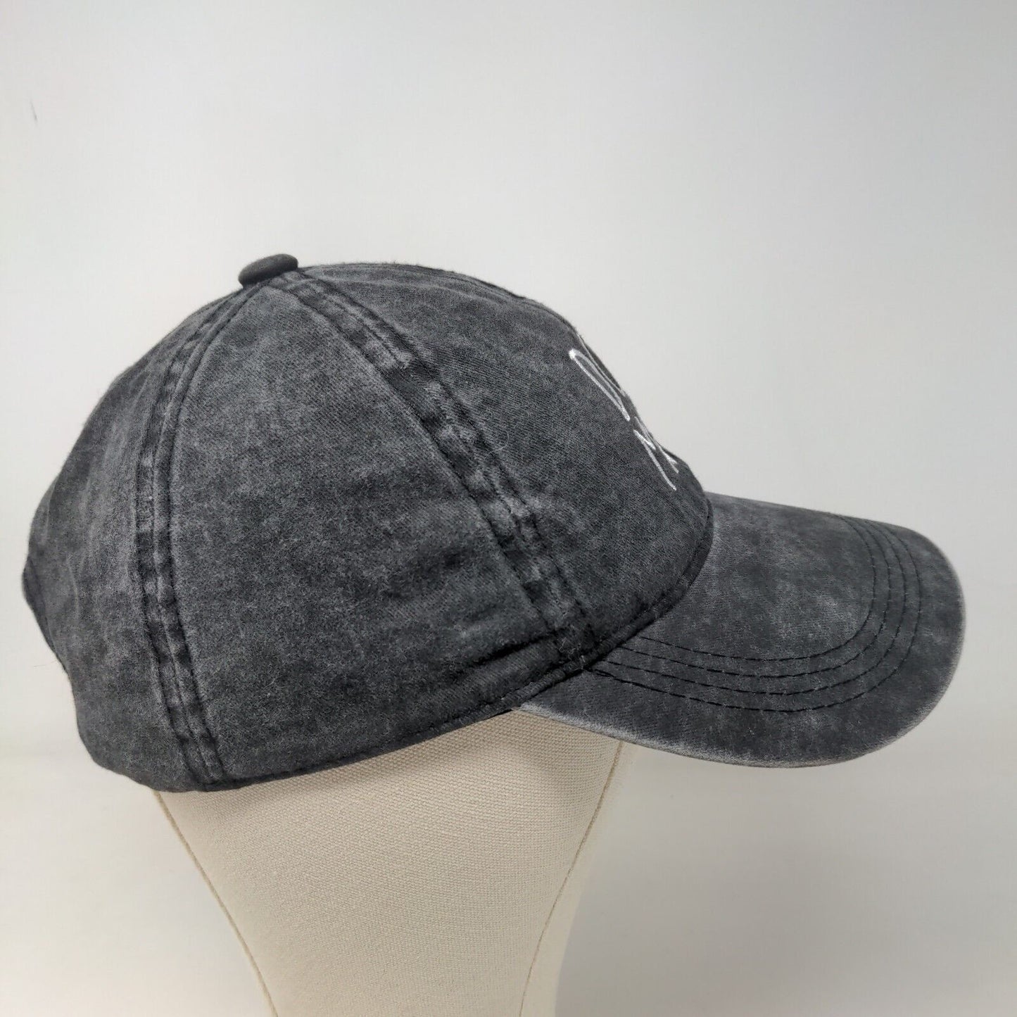 David & Young Women's Slideback Hat Gray OSFM Dog Mom Embroidered Logo