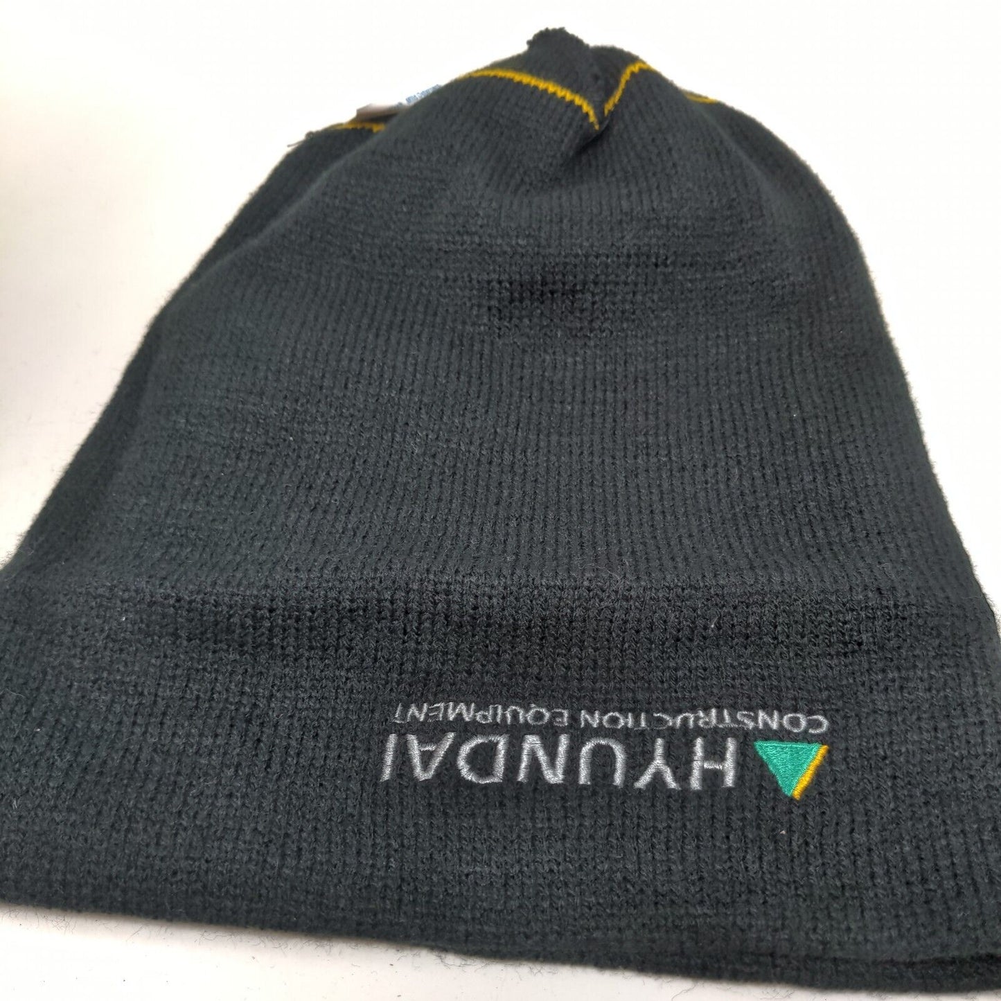 Cap America Hyundai & Hardings Construction Equipment Beanie Hat Black Made USA