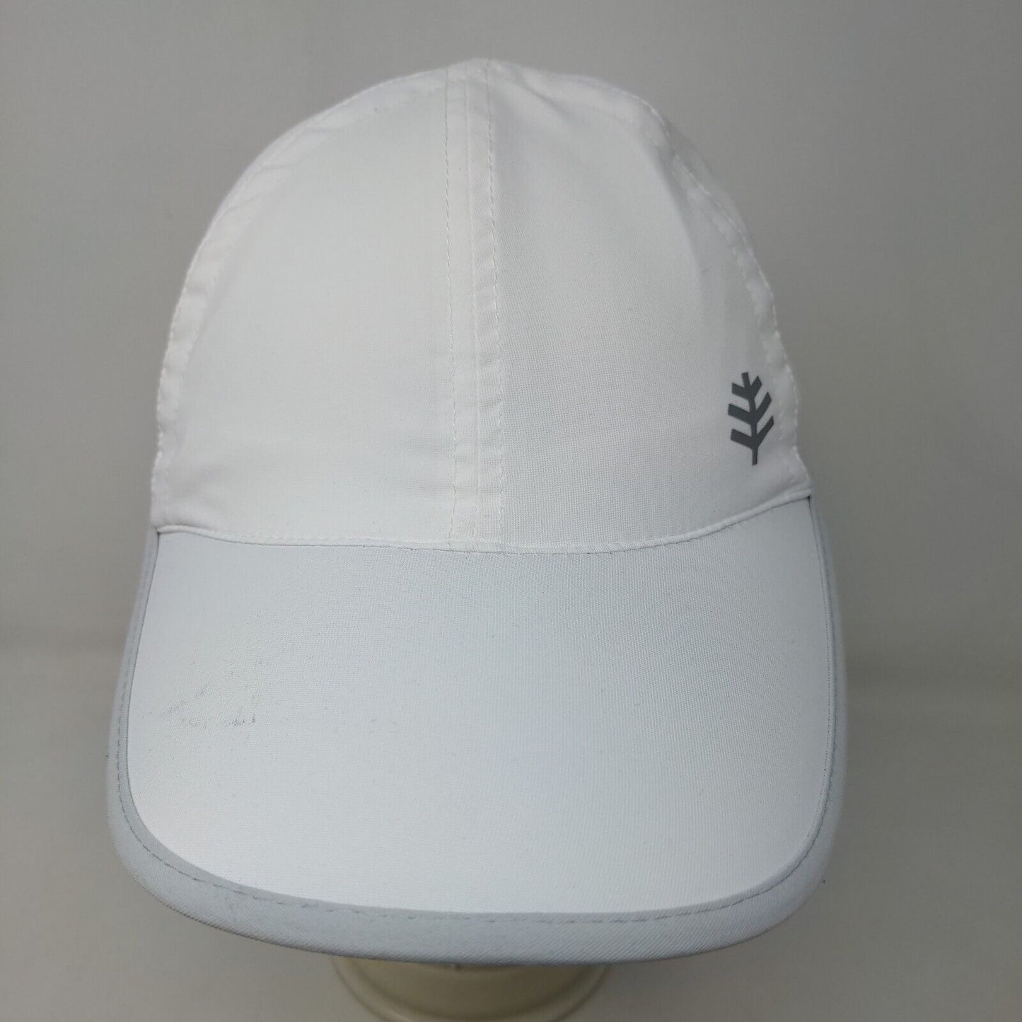 Coolibar UPF 50+ Men's Lenny Sport Cap White Size S/M Drawstring 100% Polyester
