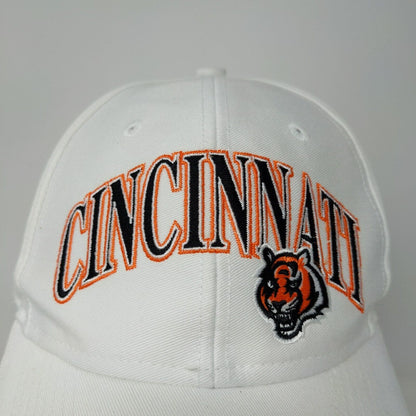 Reebok NFL Cincinnati Bengals Strapback Hat White OSFA Embroidered Logo