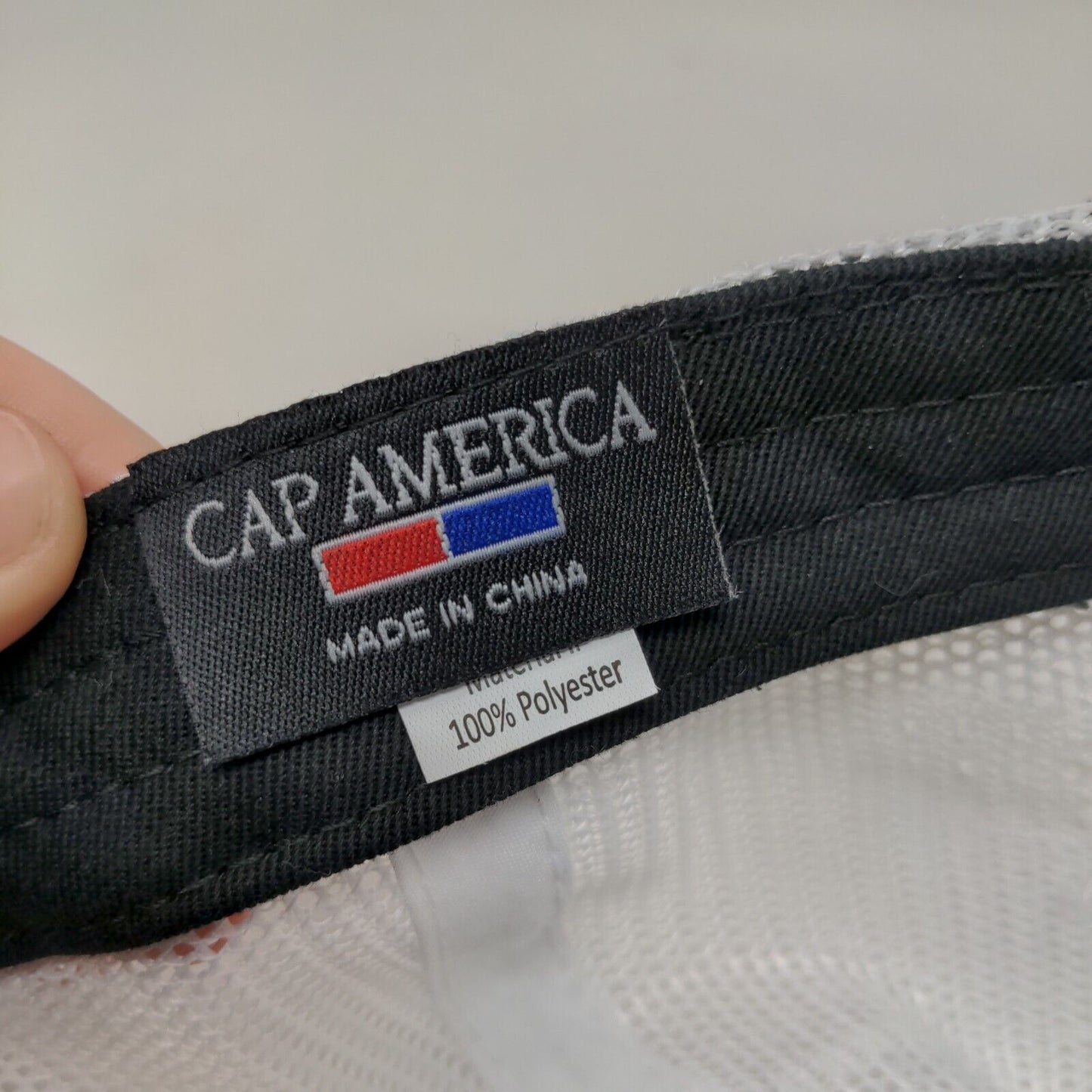 Cap America Men's Strapback Mesh Back Hat Black White Indiana Hoosier Lottery