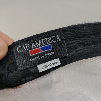 Cap America Men's Strapback Mesh Back Hat Black White Indiana Hoosier Lottery