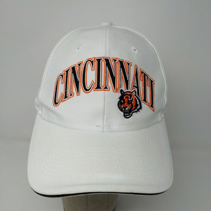 Reebok NFL Cincinnati Bengals Strapback Hat White OSFA Embroidered Logo