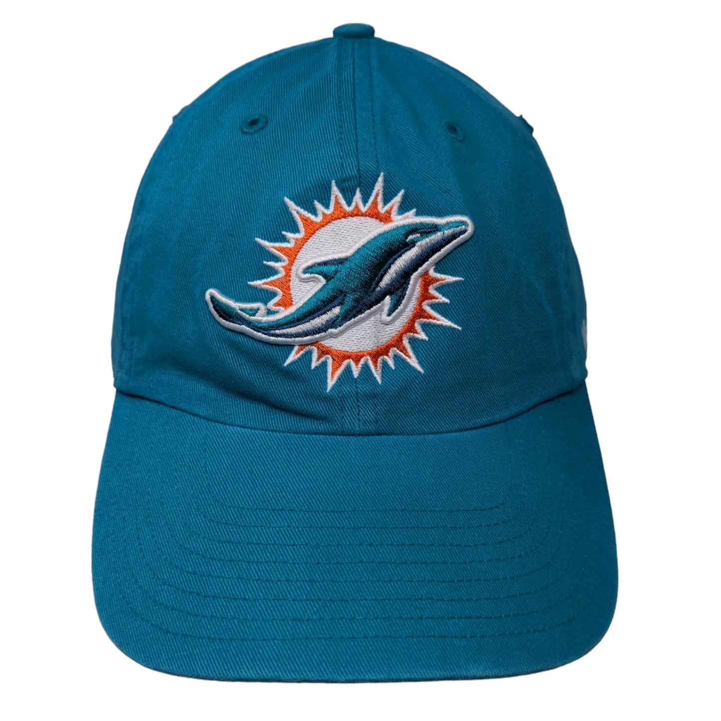 '47 Brand Men's Slideback Hat Blue OSFA NFL Miami Dolphins Embroidered Logo