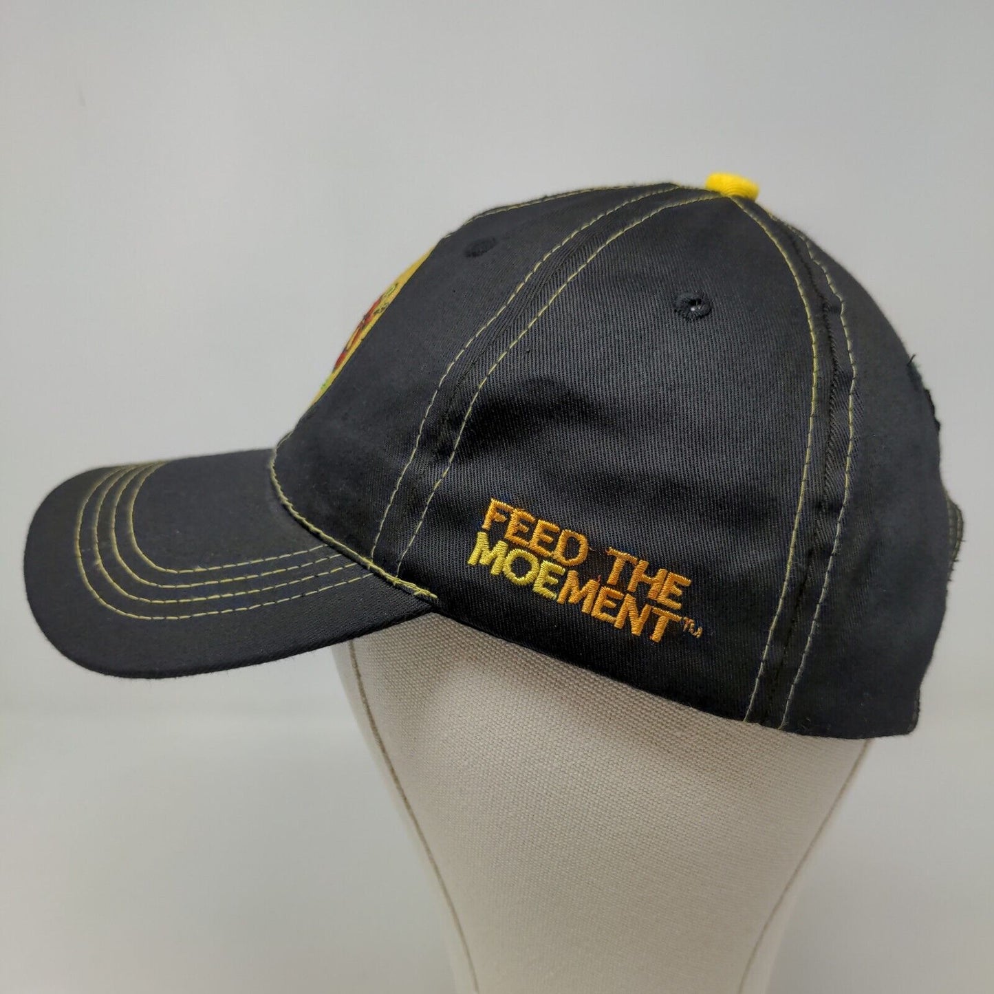 Moe's Southern Grill Men's Strapback Hat Black Adjustable Embroidered Logo