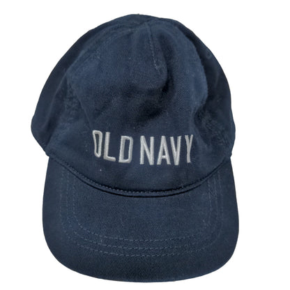 Old Navy Boys Stretchy Hat Blue Size M 100% Cotton Embroidered Logo