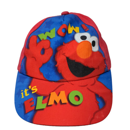 Sesame Street Boy's Snapback Hat Red 100% Cotton It's Elmo Graphic
