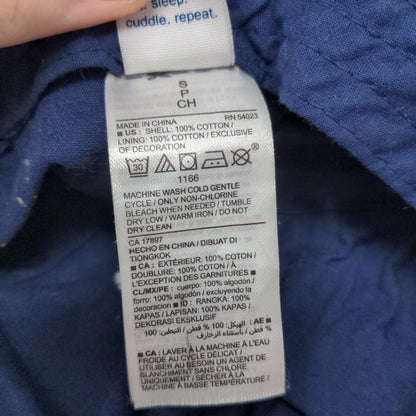 Old Navy Boy's Stretchy Hat Blue Size Small Embroidered Spell Out Logo