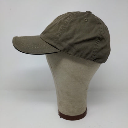 Imagistic Mens Strapback Hat Beige Adjustable Embroidered Logo Port Authority