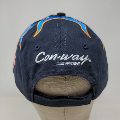 Con-Way Freight Racing Strapback Hat Blue OSFM Embroidered Flames #6