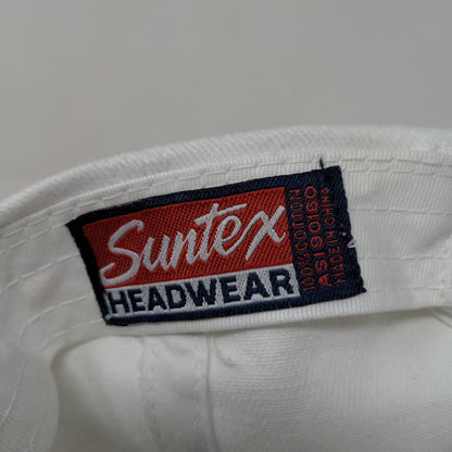 Suntex Men's Slideback Hat White Adjustable Embroidered Logo Narragansett