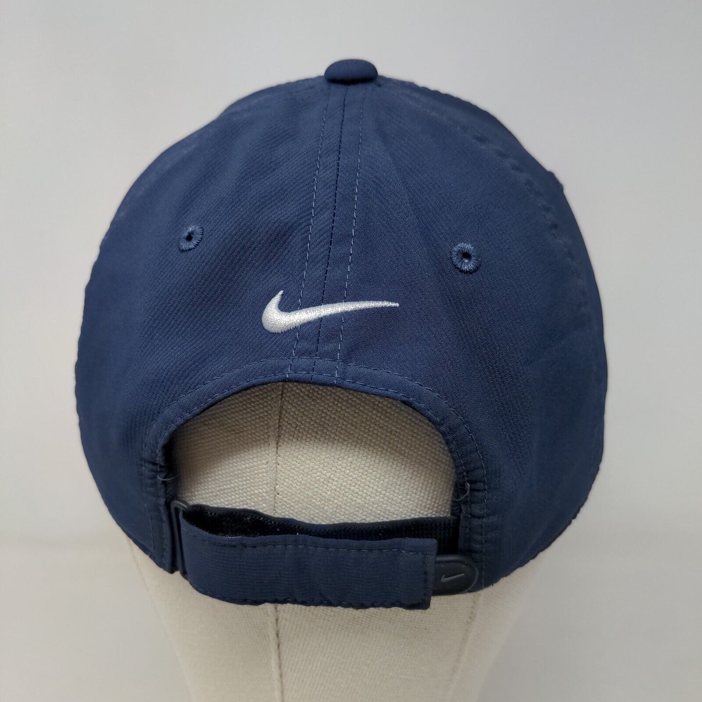 Nike Golf Men's Strapback Hat Blue Size OSFM Embroidered Swoosh Logo