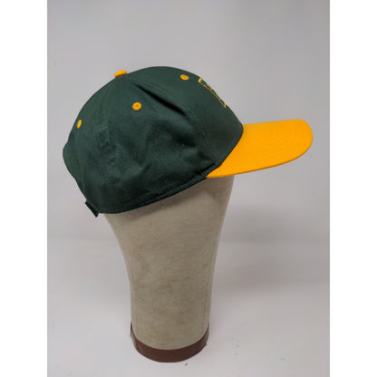 OTTO Strapback Hat Embroidered BB Logo OSFM Green Yellow Adjustable