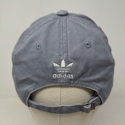 Adidas Men's Slideback Hat Gray Size OSFW Embroidered Trefoil Logo 100% Cotton