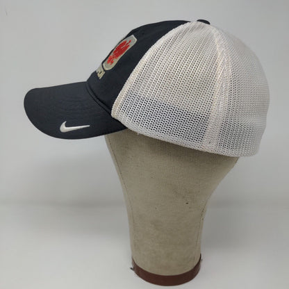 Nike Golf Mens Fitted Hat Black White 10th Annual Polish Open Hat Embroidered