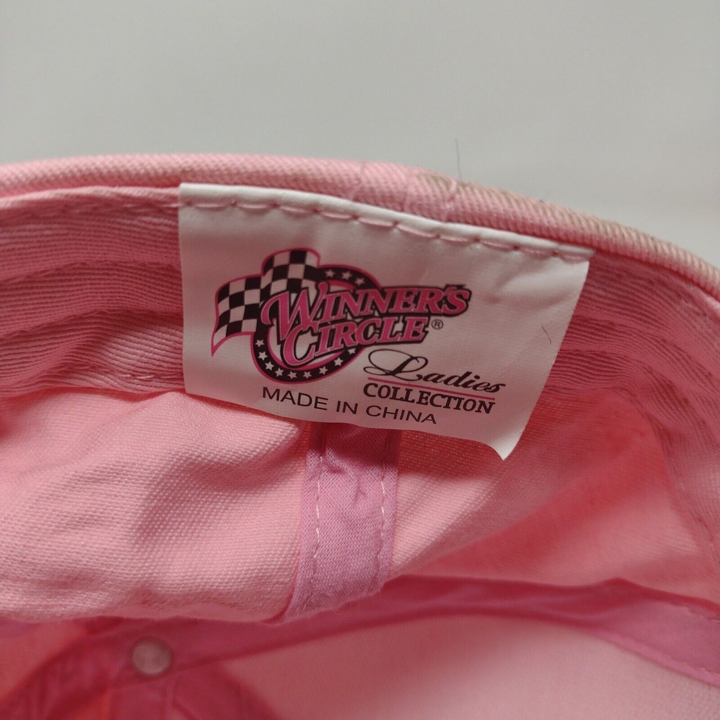 Winners Circle Womens Dale Earnhardt Strapback Hat Pink OSFM Embroidered Logo #3