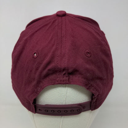 Unbranded Men's Snapback Hat Red Burgundy Adjustable After The Reign Country
