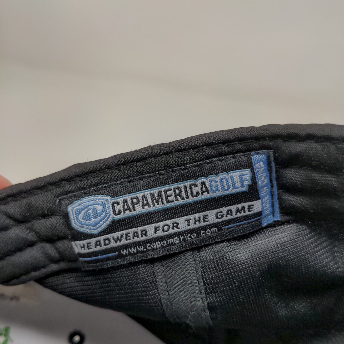 Cap America Golf Irish Mechanical Services Strapback Hat Black Adjustable