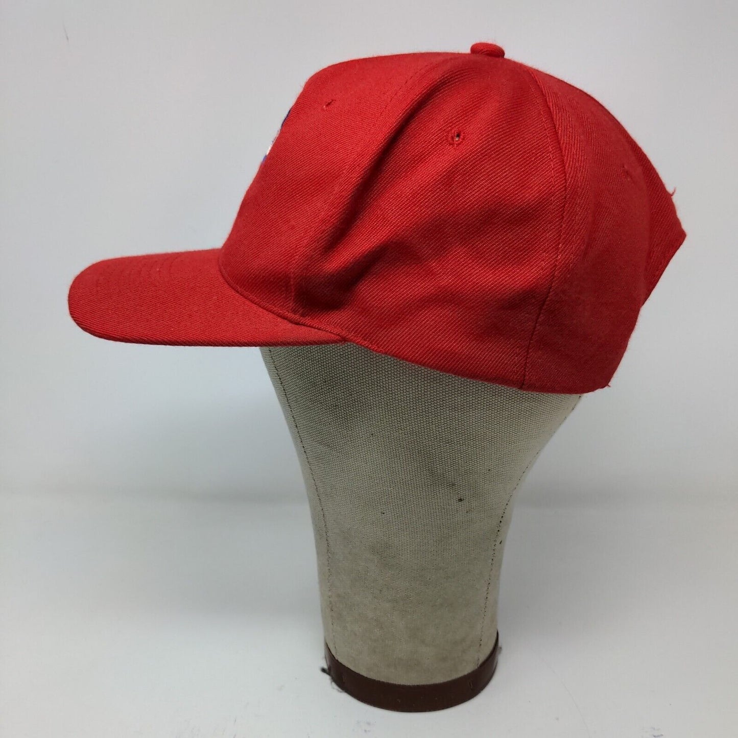 The Sportsman Mens Wool Blend Snapback Hat Red OSFA Embroidered P Logo