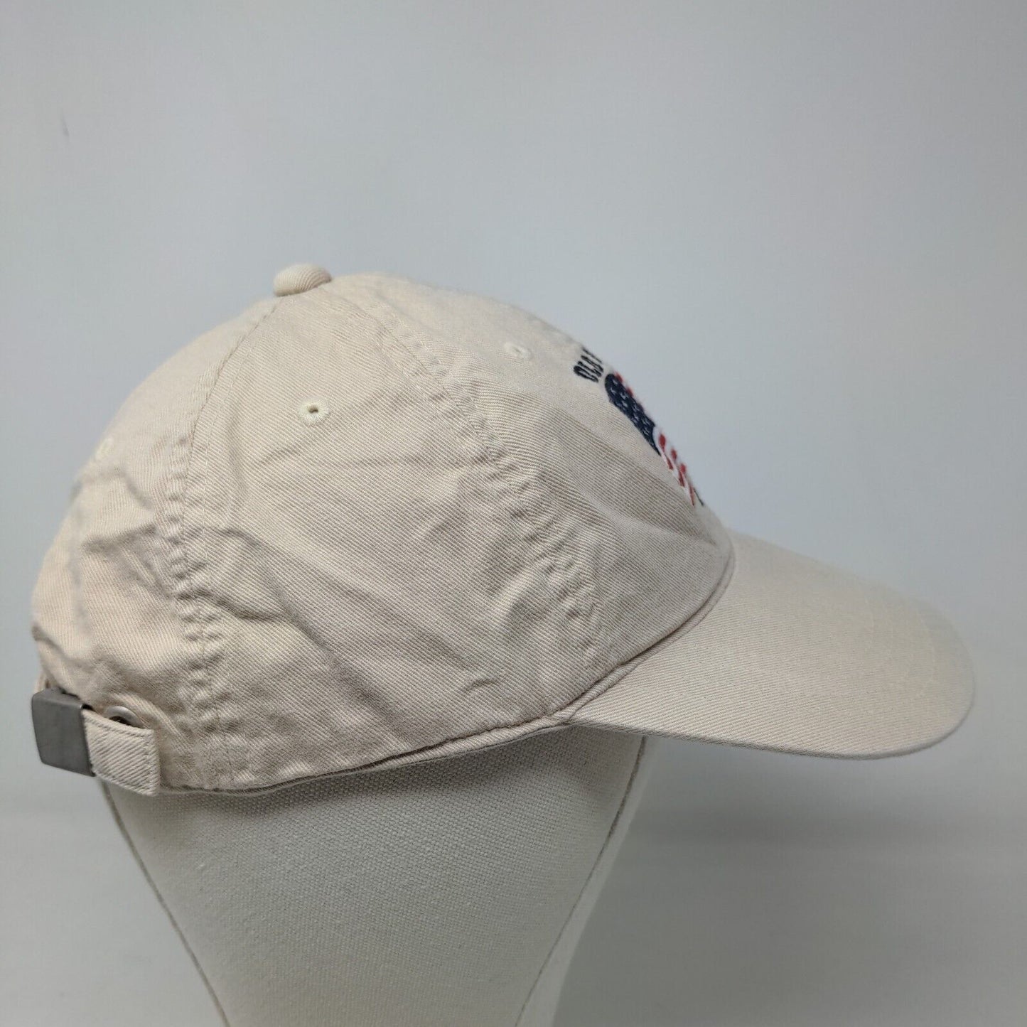 Old Navy Men's Slideback Hat Tan Size OS Embroidered Logo 2009