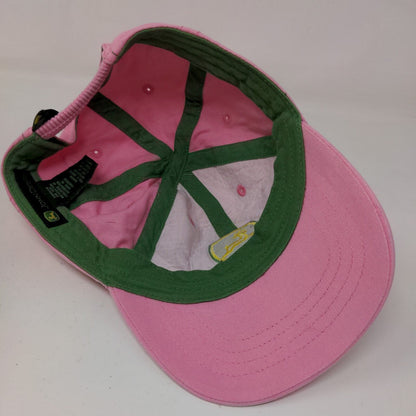 John Deere Girls Toddler Stretchy Hat Pink Size OS Embroidered Deer Logo