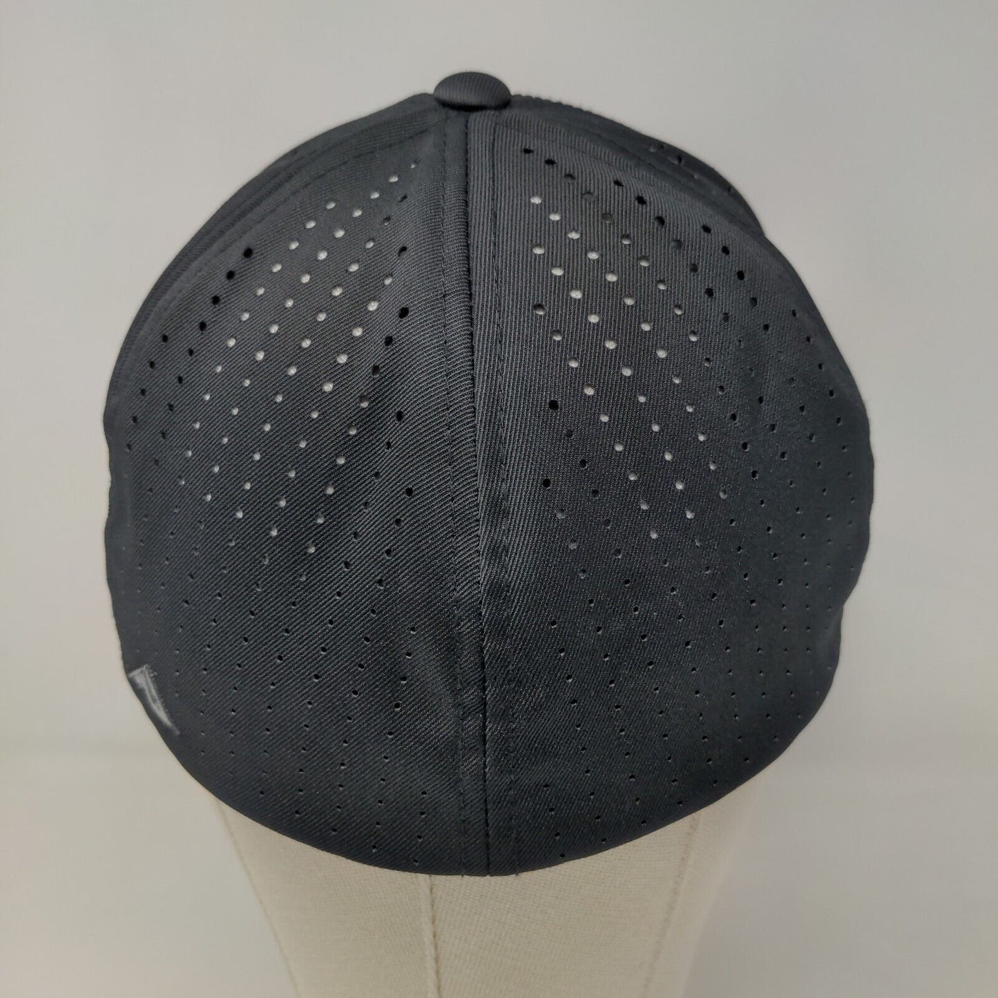 Pacific Headwear Men's Mesh Back Fitted Hat Black Size S-M Style 474F