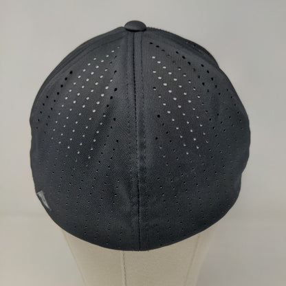 Pacific Headwear Men's Mesh Back Fitted Hat Black Size S-M Style 474F