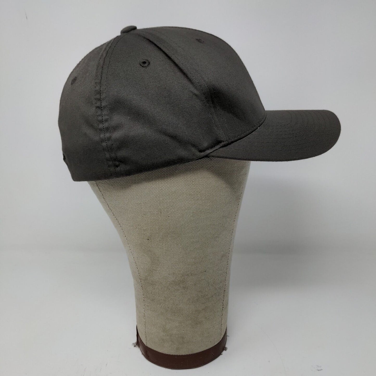 FlexFit JDK Hardscapes Fitted Hat Gray Size L-XL Embroidered Logo