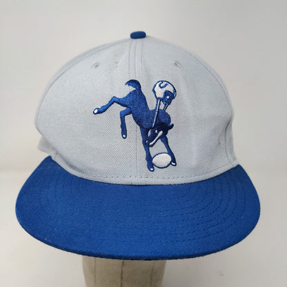 New Era Men's 59Fifty Fitted Hat Gray Size 7 1/2 Indianapolis Colts Embroidered