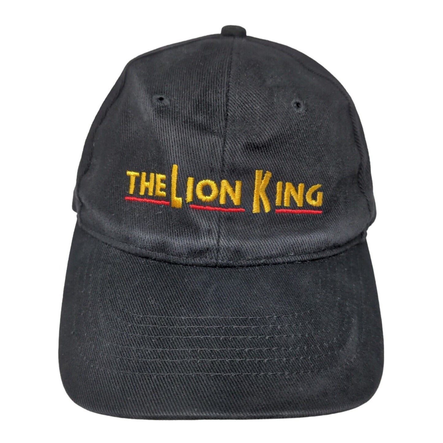 Lion King Broadway Men's Slideback Hat Black Adjustable Embroidered Logo VIP