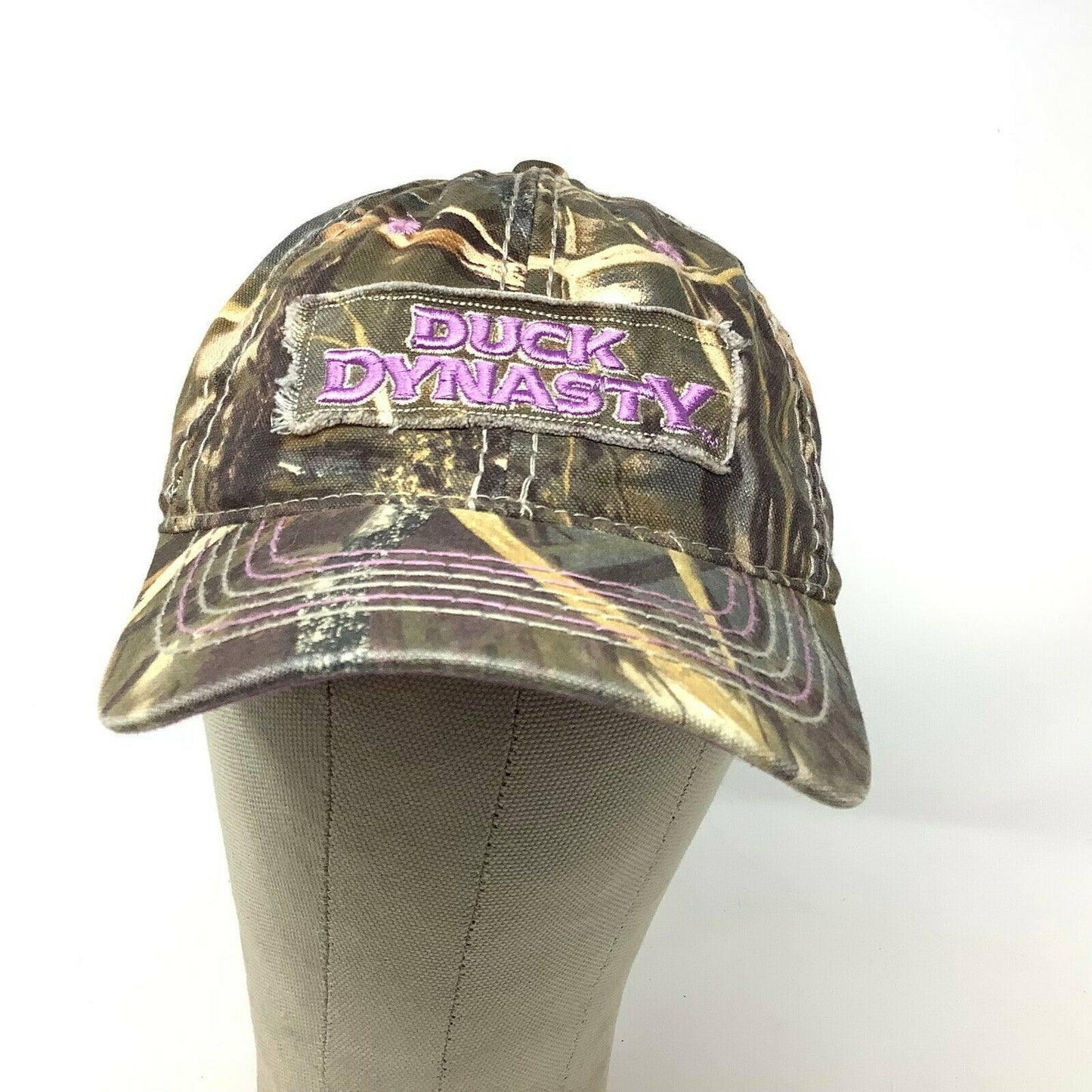 DUCK DYNASTY Camo Cap/Hat, A&E TV Series Ladies Fit Patch Logo Spell Out