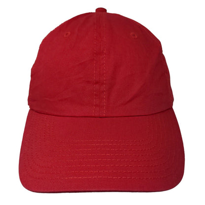 Unbranded Men's Slideback Hat Red Size Adult Blank Adjustable