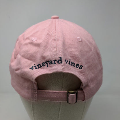 Vineyard Vines Women's Slideback Hat Pink Adjustable Embroidered Whale Logo