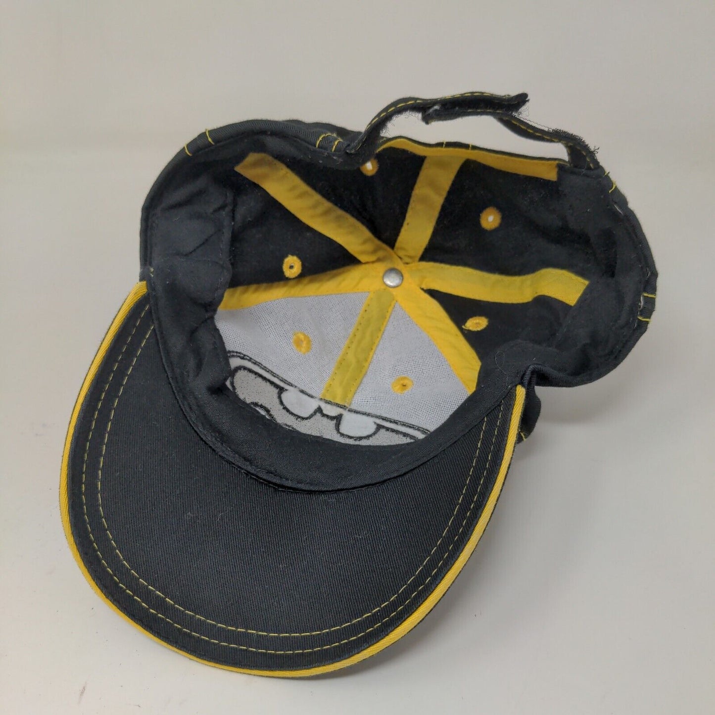 Batman Boy's Strapback Hat Black Adjustable Embroidered Bat Logo