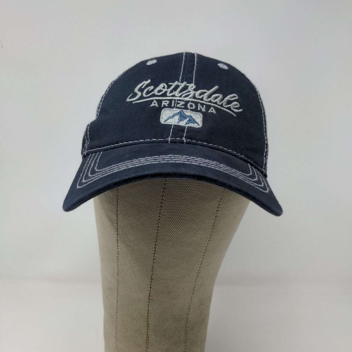 Prairie Mountain Men's Scottsdale Arizona Slideback Hat Blue Embroidered