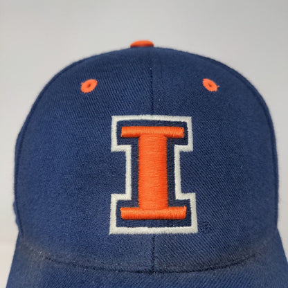 Nike Team Men's Fighting Illini Illinois Strapback Hat Blue OSFA 100% Wool