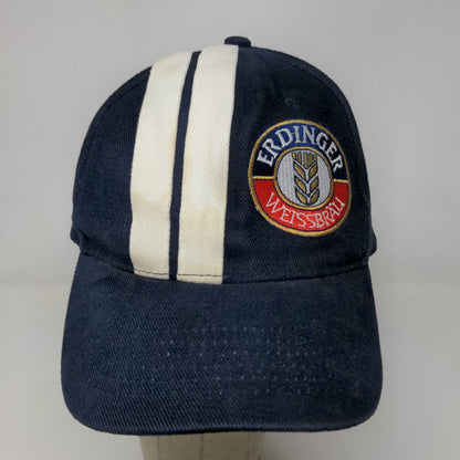 Erdinger Weissbrau Men's Slideback Hat Blue OSFA Embroidered Logo Striped