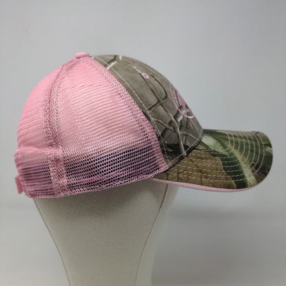 The Game Women's Duck Commander Pink Green Camo Hat Strapback Embroidered Logo