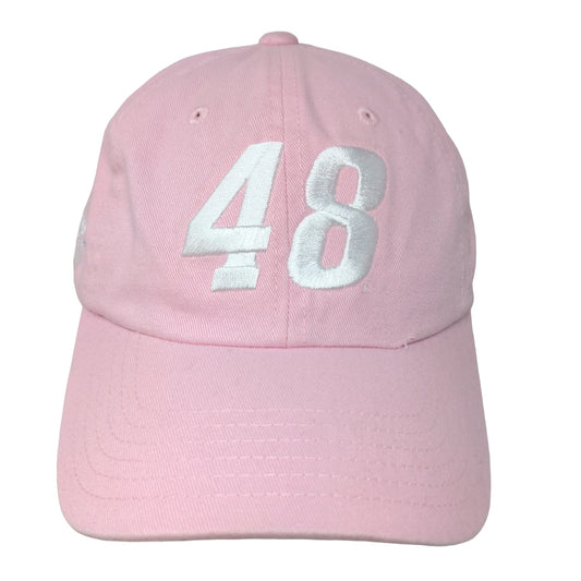 Hendrick Motorsports Women's Slideback Hat Pink Embroidered #48 Logo Bowman