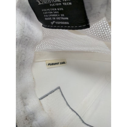 Travis Mathew Mesh Back Snapback Hat 110 One Ten FlexFit White & Gray Adjustable