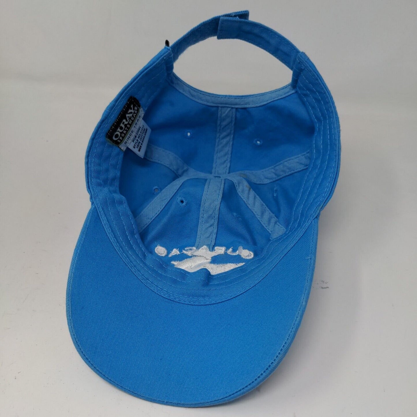 Ourway Sportswear Boy's Strapback Hat Blue Adjustable Embroidered Curaco Logo