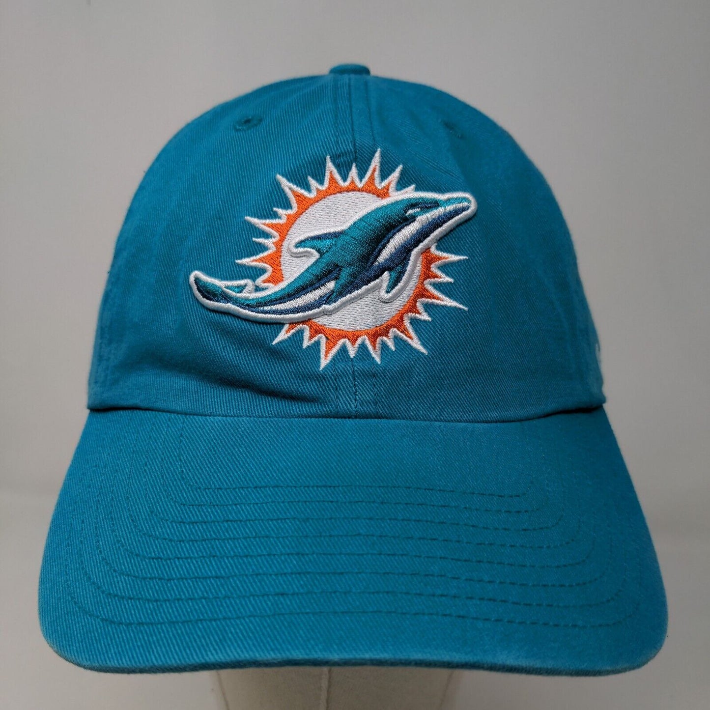 '47 Brand Men's Slideback Hat Blue OSFA NFL Miami Dolphins Embroidered Logo