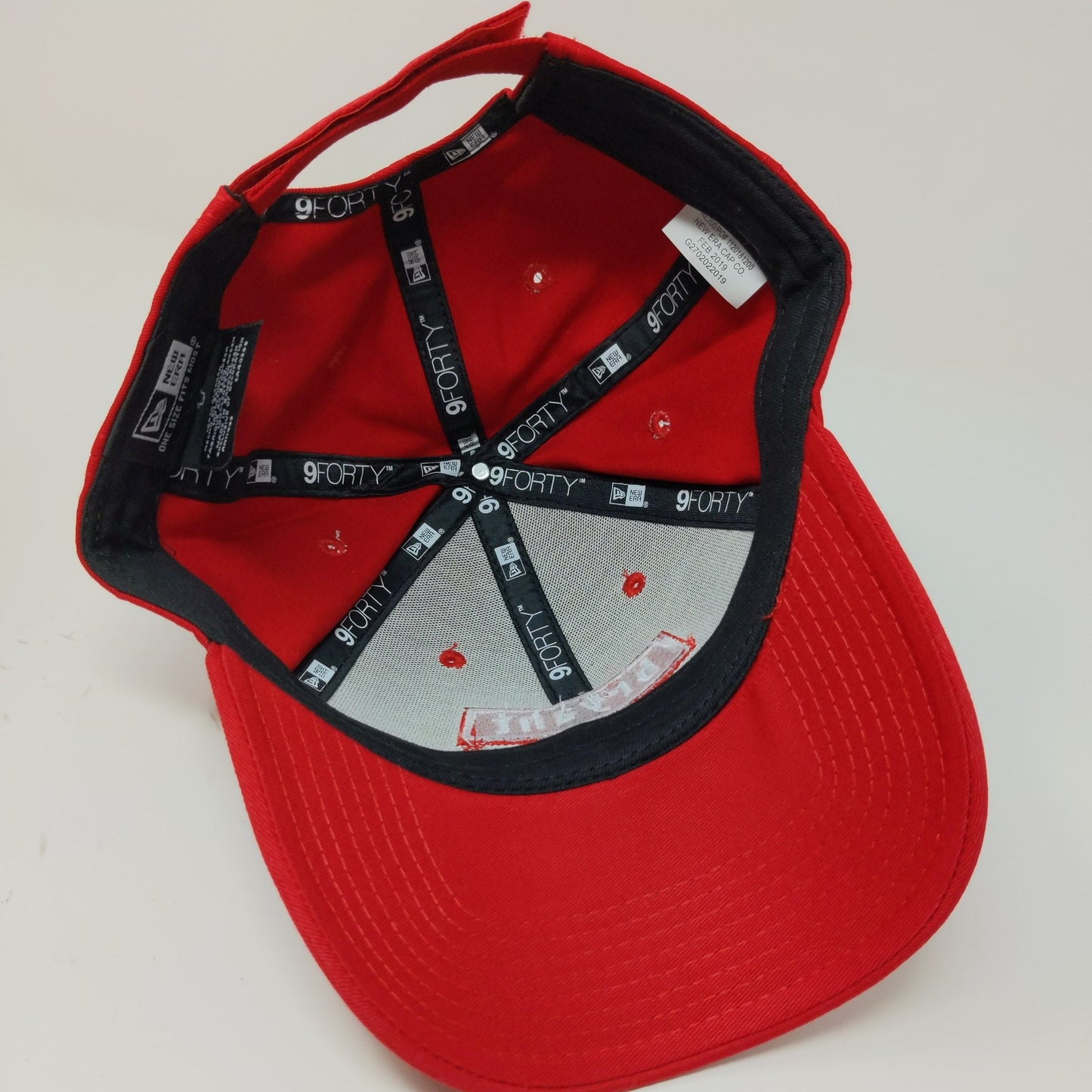 New Era 9Forty Bryant Heating & Cooling Strapback Hat Red Embroidered Logo