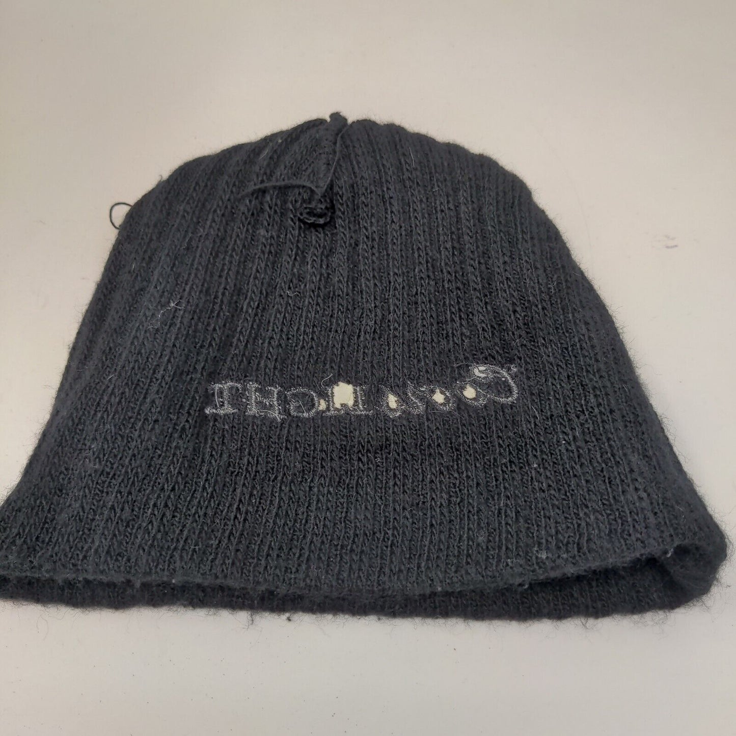 Coors Light Men's Knit Beanie Ski Cap Hat Black Gray Striped Embroidered Logo
