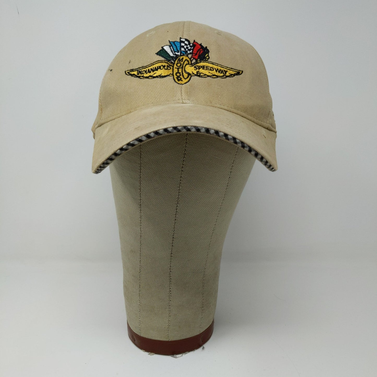 Indy Motor Speedway Safety Patrol Hat Strapback Embroidered Tan SEE DESC