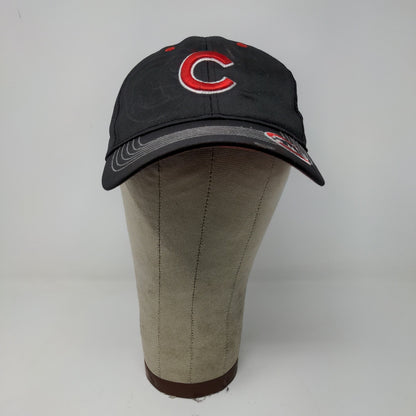 Fan Favorite MLB Chicago Cubs Strapback Hat Embroidered Logos Black Red OSFA