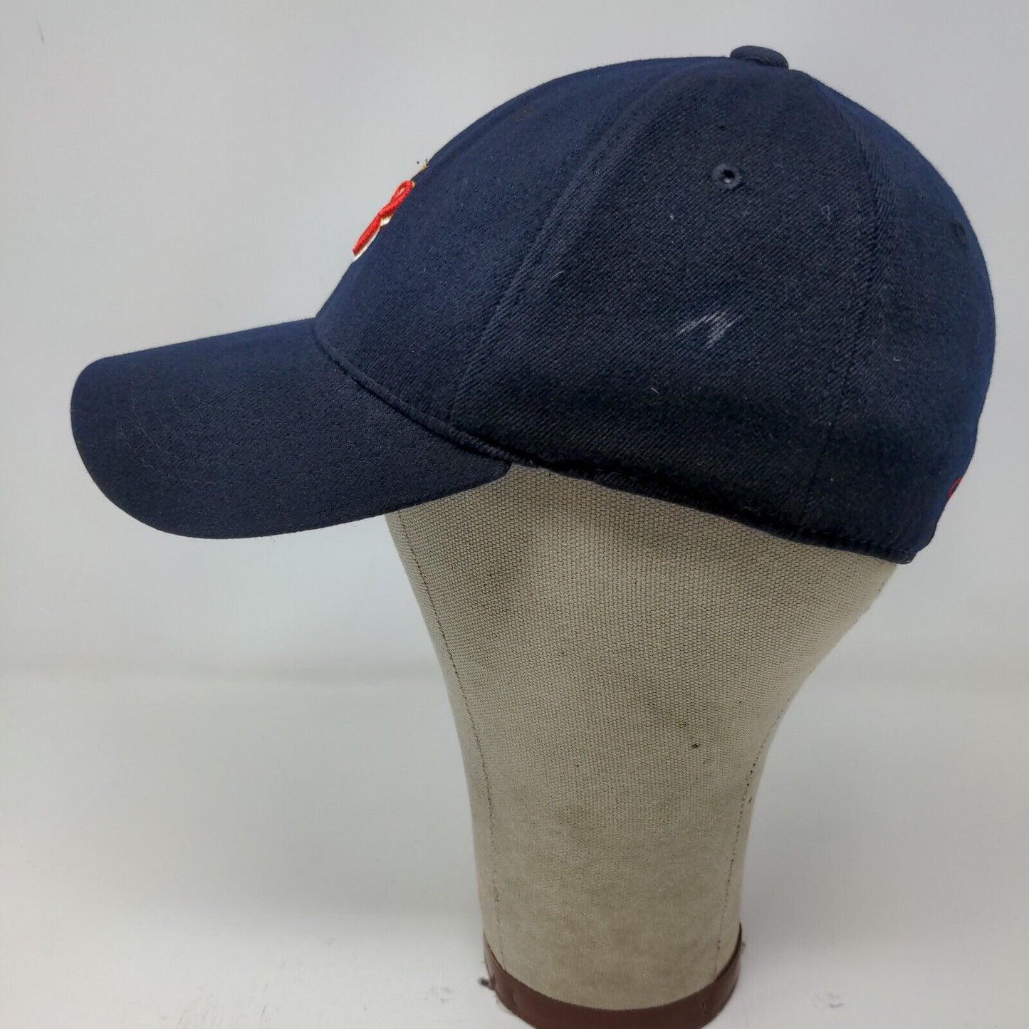 Budweiser One Fit Mens Hat Blue OSFA Embroidered Logo Acrylic Blend