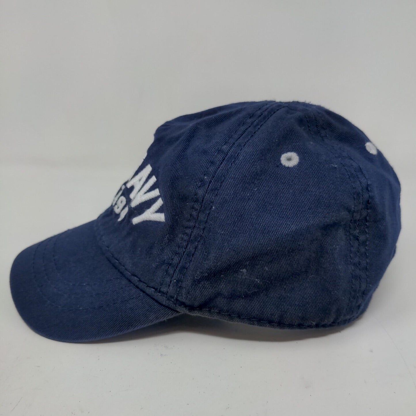 Old Navy Boy's Stretchy Hat Blue Size Small Embroidered Spell Out Logo